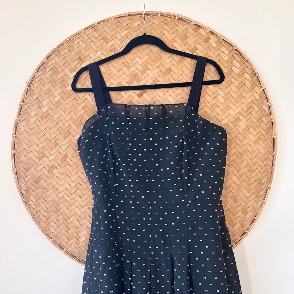 REBECCA TAYLOR SLEEVELESS PLEATED DETAIL MINI DRESS - Picture 8 of 14